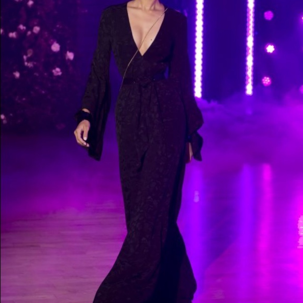 Brandon Maxwell Runway Satin Dress